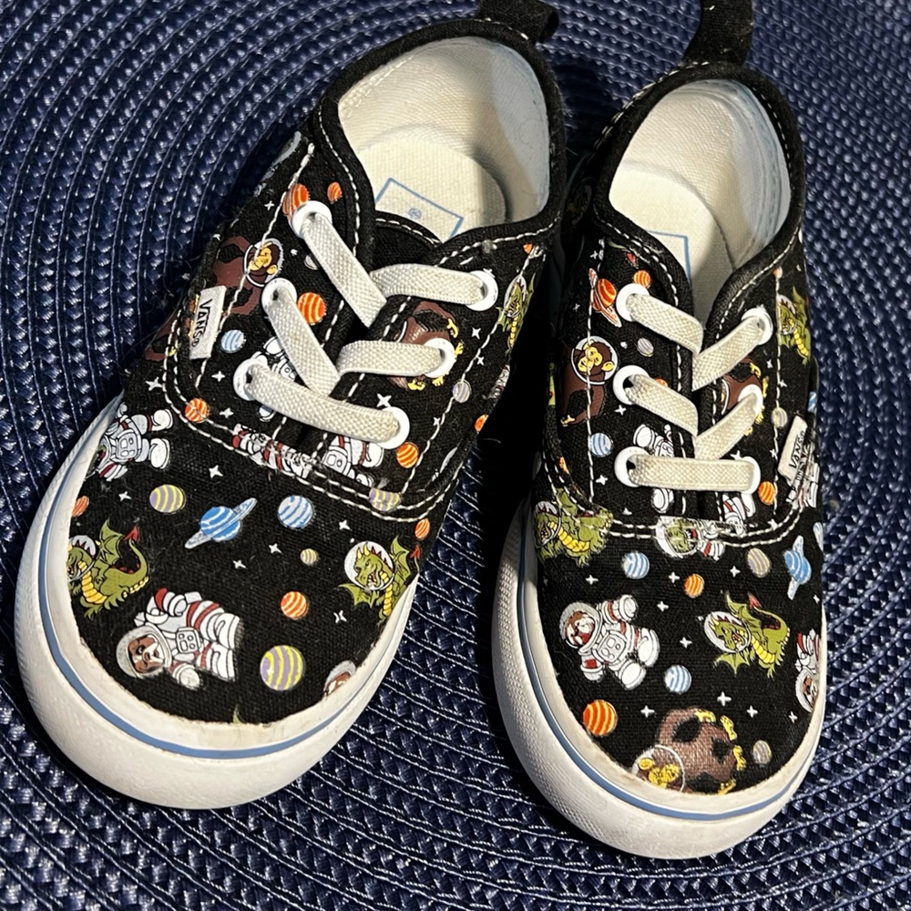 Vans Kids Astronaut Sneakers - Black and White